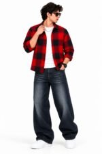 Premium quality supar baggy jeans boxy shirt combo - Image 2