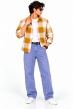 Premium quality baggy jeans boxy shirt  ledar belt combo - Image 2