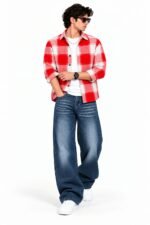 Premium quality supar baggy jeans boxy shirt combo - Image 2