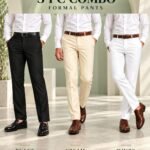 Premium quality formal pant 3 pic combo set