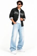 Premium quality super baggy jeans boxy shirt combo - Image 3