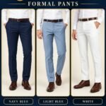 Premium quality formal pant 3 pic combo set