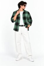 Premium quality baggy jeans boxy shirt  ledar belt combo - Image 2