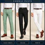Premium quality formal pant 3 pic combo set