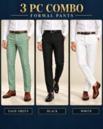 Premium quality formal pant 3 pic combo set
