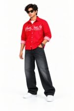 Premium quality supar baggy jeans boxy shirt combo - Image 2