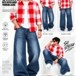 Premium quality supar baggy jeans boxy shirt combo