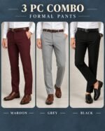 Premium quality formal pant 3 pic combo set