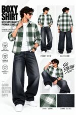 Premium quality super baggy jeans & boxy shirt combo
